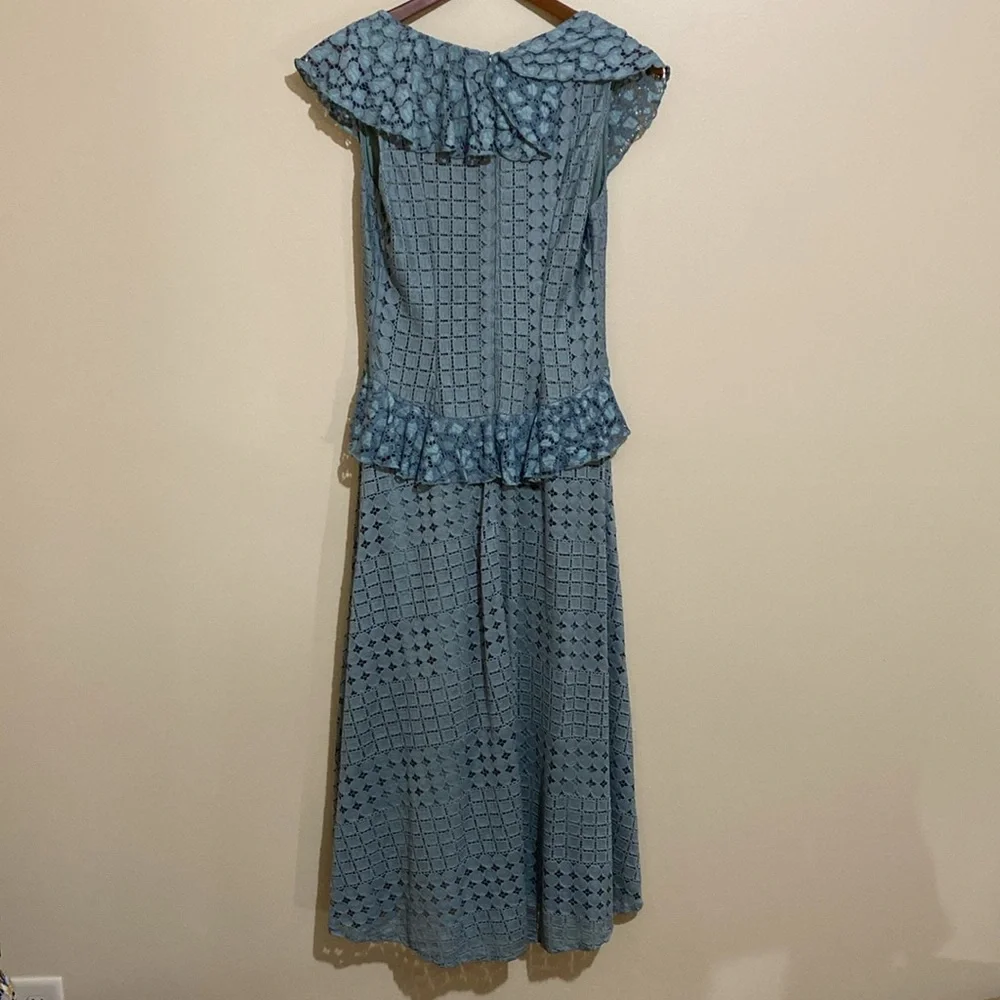NWOT Anthropologie Antoinette Lace V Neck Midi Dress Size 6 - Picture 6 of 6